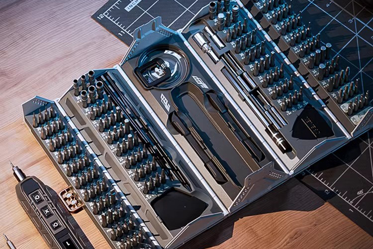 绿牛180件多功能螺丝刀手表家电脑十字一字米字螺丝批组套电起子