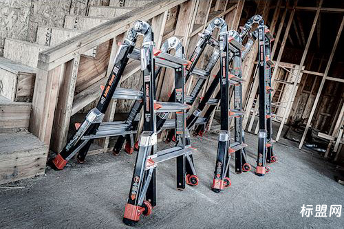 雷都捷特(LittleGiant)黑马梯 玻璃钢绝缘电力双侧伸缩人字梯